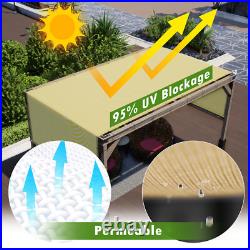 ColourTree Pergola Sun Shade Cover Universal Replacement Canopy, Grey