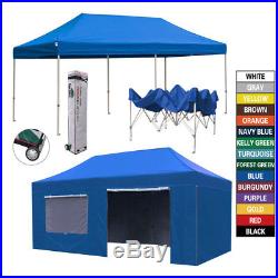 Commercial 10x20 Ez Pop Up Canopy Outdoor Party Marquee Gazebo Tent WithN Walls