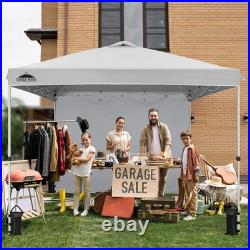 Commercial Canopy 10x10 Pop Up Canopy Tent with 1 Sidewall, Easy Setup Heavy