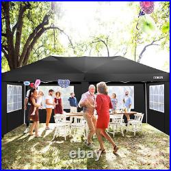Commercial Canopy 10x20' Outdoor Camping Gazebo Heavy Duty EZ Pop Up Party Tent