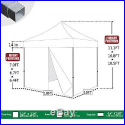 Commercial Instant Trade Show Gazebo Tent 10x10 Ez Pop Up Canopy +4 Side Walls