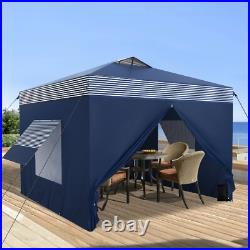 Commercial Pop UP Canopy 10x10' Party Tent Folding Waterproof Gazebo With Sidewall