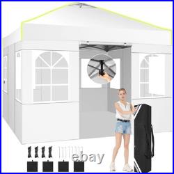 Commercial Pop Up Tent 10x10ft Canopy Waterproof Party Wedding Camping Shelter