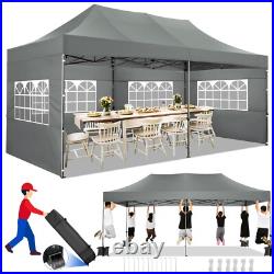 Commercial Pop Up Tent 10x20ft Canopy Waterproof Party Wedding Camping Shelter #