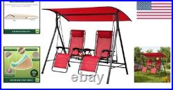 Custom Fit Cinnabar Red Canopy for Mainstays Big and Tall Bungee Swing Models