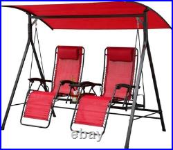 Custom Fit Cinnabar Red Canopy for Mainstays Big and Tall Bungee Swing Models