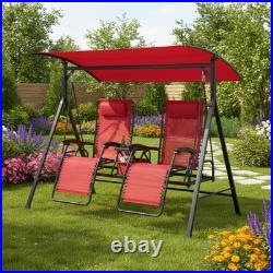 Custom Fit Cinnabar Red Canopy for Mainstays Big and Tall Bungee Swing Models