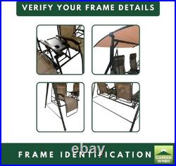 Custom Fit Cinnabar Red Canopy for Mainstays Big and Tall Bungee Swing Models