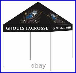 Custom Printed 10 x 10 Replacement Tent Canopy 300D With Full Color Graphics
