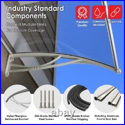 DA4731-PWS1N PN Series, Crystal Polycarbonate Door/Window Awning Ideal for Ra