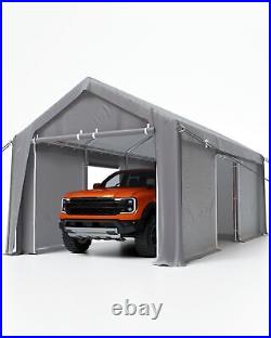 DEXSO Carport 13'x20' Heavy Duty Portable Garage, 1.0 mm Steel Poles & 180 g