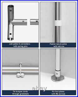 DEXSO Carport 13'x20' Heavy Duty Portable Garage, 1.0 mm Steel Poles & 180 g