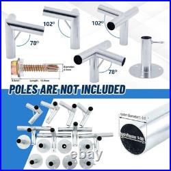 DIY 8-Leg Canopy Fittings Kit for Carport Shed Gazebo 16 Pieces NEW