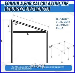 DIY 8-Leg Canopy Fittings Kit for Carport Shed Gazebo 16 Pieces NEW