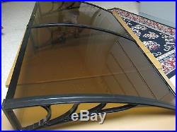DOOR AND WINDOW AWNING (6ft x 39in) SOLID PANEL(NOT HOLLOW) BROWN