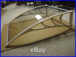 DOOR AND WINDOW AWNING (6ft x 39in) SOLID PANEL(NOT HOLLOW) CLEAR