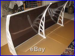 DOOR AND WINDOW AWNING (6ft x 39in) SOLID PANEL(NOT HOLLOW) GRAY