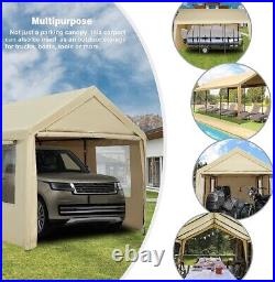 DVRK Carport Canopy 12x20ft Heavy Duty Car Tent With Removable Sidewall & Doors
