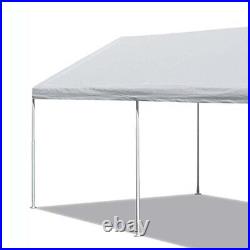 Domain Basic 10' W X 20' L X 8.5' H Metal Steel Frame & Polyester Top Carport Sh