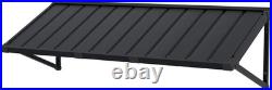 Domi 60''x24'' Metal Awnings for Patio, Door, Window, Entrance, Porch, Balcony, Grey