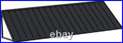 Domi 90''x36'' Metal Awnings for Patio, Door, Window, Entrance, Porch, Balcony, Grey