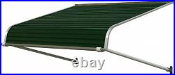 Door Canopy 3 ft. Aluminum Frame Fixed Awning (12 in. H x 42 in. D) in Evergreen