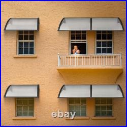 Door Window Awning Patio Cover UV Rain Protection PC Hollow Sheet Outdoor 2 Pack