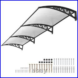 Door Window Awning Patio Cover UV Rain Protection PC Hollow Sheet Outdoor 2 Pack