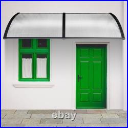 Door Window Awning Patio Cover UV Rain Protection PC Hollow Sheet Outdoor 2 Pack