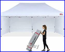 Durable Pop-up Canopy Tent Heavy Duty Instant Canopy with 10x20 White
