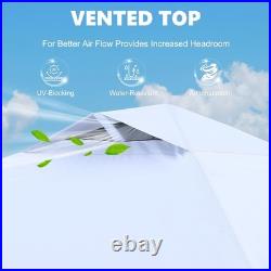 Durable Pop-up Canopy Tent with 1 Sidewall 10'x10', White