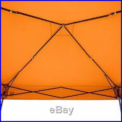 E-Z UP Pyramid 10 x 10ft Canopy Instant Shelter Easy Up Steel Orange