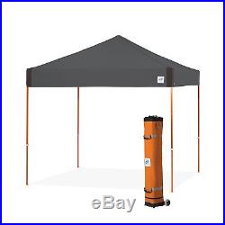 E-Z UP Pyramid Instant Shelter Canopy 10 by 10Feet Water Resistant in Steel Gray