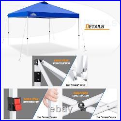 EAGLE PEAK 10x10 Pop Up Canopy Tent Easy Set-up Straight Leg Folding Shelter