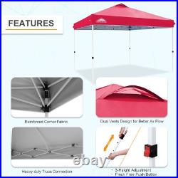 EAGLE PEAK 12x12 FT Pop Up Canopy Tent with Wheeled Carry Bag