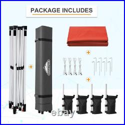 EAGLE PEAK 12x12 FT Pop Up Canopy Tent with Wheeled Carry Bag