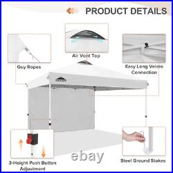 EAGLE PEAK 12x12 Pop Up Canopy Tent with 1 Sidewall