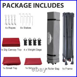 EAGLE PEAK 13x13 Pop up Canopy Tent withOne Wall