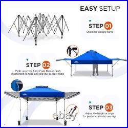 EAGLE PEAK 17x10 Pop up Gazebo Canopy Tent Outdoor Instant Canopy Shelter