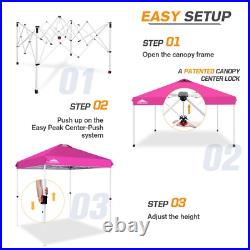 EAGLE PEAK 6.6x6.6 Pop Up Canopy Tent Instant Outdoor Canopy