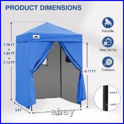 EAGLE PEAK Flex Ultra Compact 5x5 Changing Room Pop Up Canopy Tent