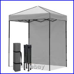 EAGLE PEAK Instant Pop Up Canopy with Adjustable Sun Wall 6x4 with Sidewall