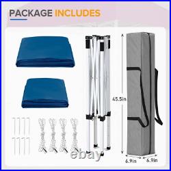 EAGLE PEAK Straight Leg Outdoor Portable Canopy Tent with One Removable Sunwall