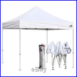 EZ Pop Up Canopy 10' x10' Outdoor Folding Gazebo Straight Leg Shade Tent Shelter