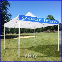 EZ Pop Up Canopy Commercial Tent Sun Shade Shelter withCarry Bag 10' x 10