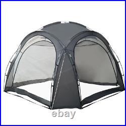 Easy Beach Tent 12 X 12ft Pop Up Canopy UPF50+ with Side Wall, Ground Pegs, and