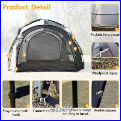 Easy Beach Tent 12 X 12ft Pop Up Canopy UPF50+ with Side Wall, Ground Pegs, and