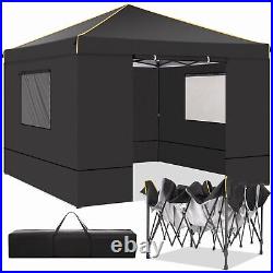 Easy Pop up Canopy Tent with Sidewalls, 10x10 Popup Tent for Parties Waterproof