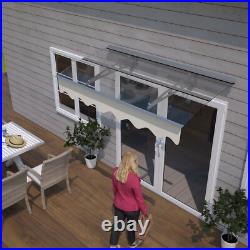 Eaves Window Door Awnings Canopy Cover W59xD34 Rain Protector for Wooden Wall