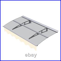 Eaves Window Door Awnings Canopy Cover W59xD34 Rain Protector for Wooden Wall